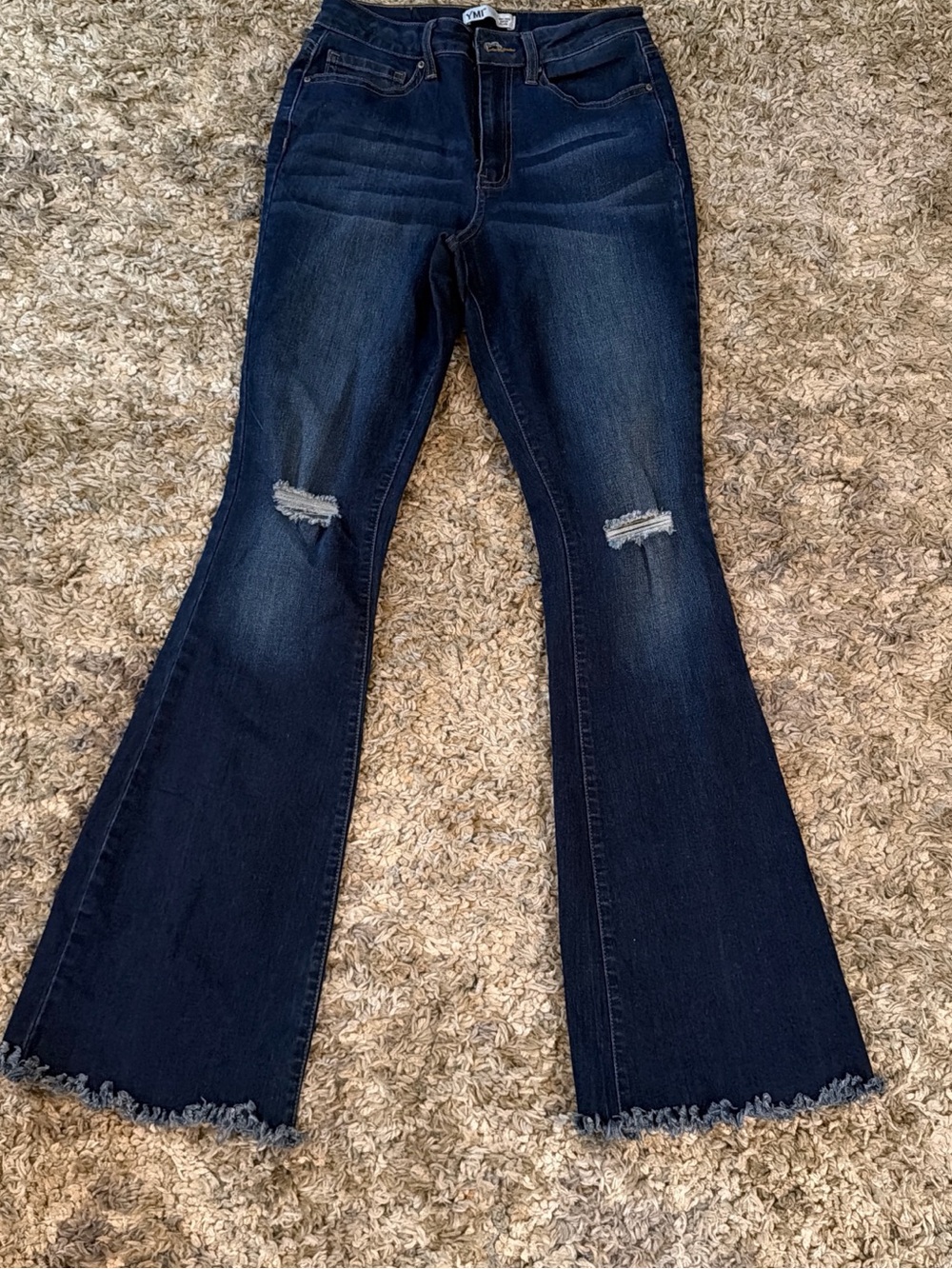 YMI Dark Blue High-Rise Super Flare Jeans